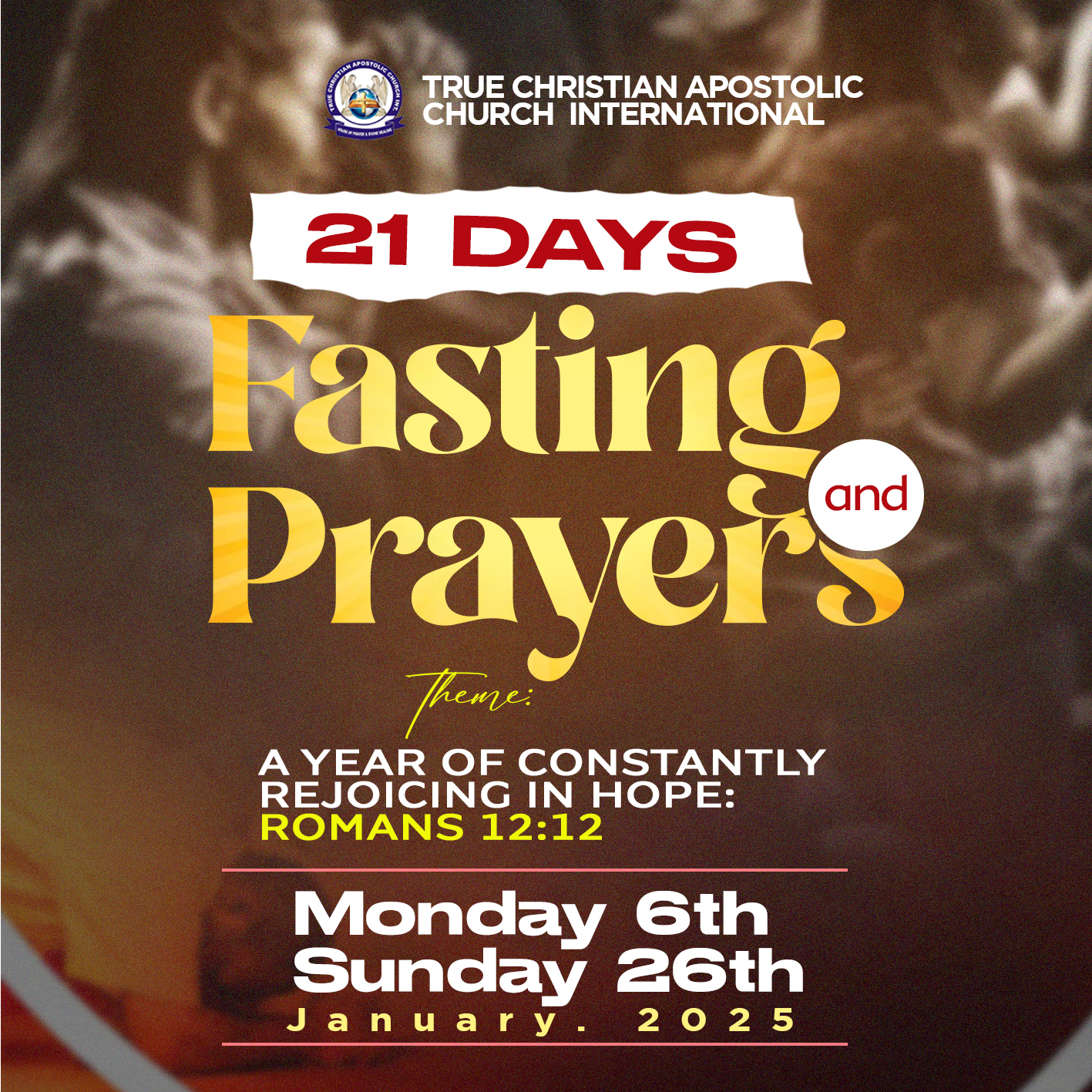 Read more about the article 21DAYS FASTING AND PRAYERS