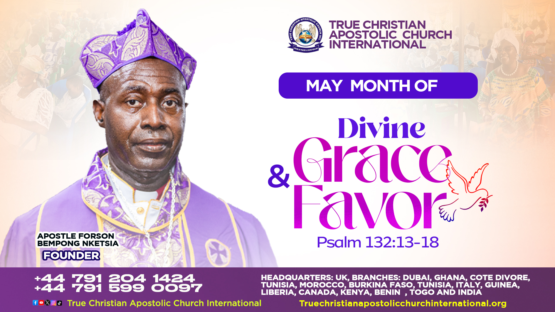Read more about the article Welcome to May: A month of Divine Grace and Favour Pslam 132:13-18